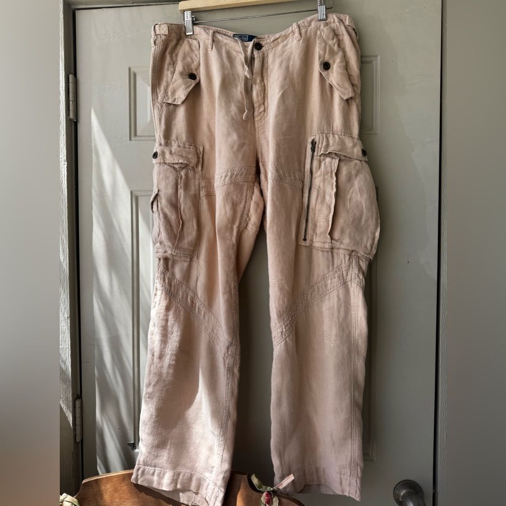 Ralph Lauren Linen Cargo Pants - Size 36x30